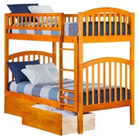 Richland Twin over Twin Bunk Bed - 2 Urban Bed Drawers