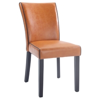Michelle Parsons Chair - Bonded Leather, Orange (Set of 2)