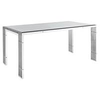 Gridiron Stainless Steel Dining Table
