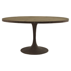 Drive 60" Oval Dining Table - Wood Top, Brown 