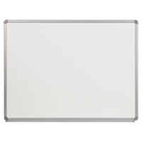 48" x 36" Porcelain Magnetic Marker Board - White
