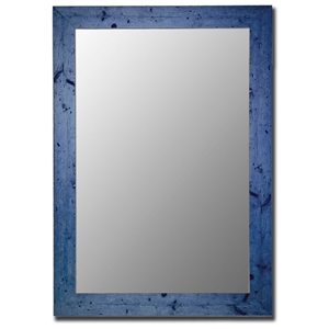 Connor Bevel Mirror in Vintage Blue - Made in USA 