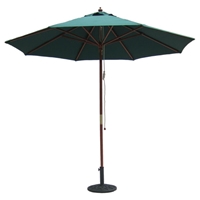 9' Outdoor Hunter Green Umbrella