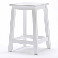 Halifax Backless Stool - Pure White