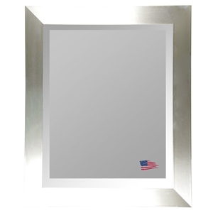 Wall Mirror - Stainless Silver Frame, Beveled Glass 