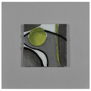 Motion II Wall Art - Abstract, Molded Glass, Square 