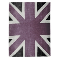 Union Jack - Vintage Lilac, White & Dark Grey Rug