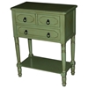 Simple Simplicity 3-Drawer Tall Nightstand - Cottage Green 