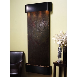 Inspiration Falls Blackened Copper Frame Wall Fountain in Rajah Featherstone 