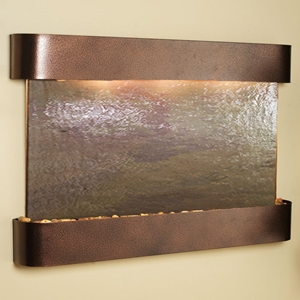 Sunrise Springs Rajah Featherstone Wall Fountain - Copper Vein Frame 