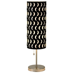 Vibe Table Lamp with Crescent Cut-Outs 