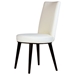 Artesia Dining Chair - White Bonded Leather, Mocha Wood Legs - ACD-20901-61-2PK