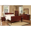 Louis Philippe II Sleigh Bed - Cherry - ALP-2700-BED