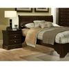 Chesapeake Sleigh Bed with Nightstands in Cappuccino - ALP-3200-3202-3PC-SET