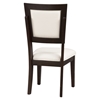 Midtown Side Chair - Espresso Finish, White Upholstery - ALP-581-02W
