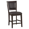 Midtown 5-Piece Counter Set with Black Upholstered Chairs - ALP-581-SET