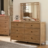 Natural Elements 6-Drawer Dresser - Soft Driftwood with Off-White Glaze - AW-1000-260