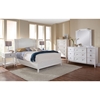 Grand Haven Panel Bed and Night Table - White Lace - AW-6410-PB-410-BED-SET