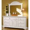 Cottage Traditions White Bedroom Set with Panel Bed - AW-6510-4PC