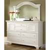Cottage Traditions 6 Drawer Dresser And Mirror Set In Eggshell