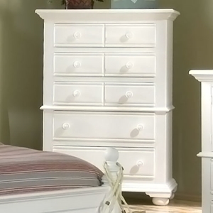 Cottage Traditions White 5-Drawer Chest 