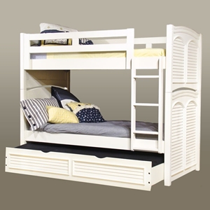 Cottage Traditions White Twin Bunk Bed 