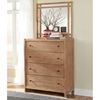 Natural Elements 4 Drawers Chest in Soft Driftwood with Off-White Glaze - AW-1000-140