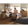Natural Elements Queen Panel Bed in Soft Driftwood with Off-White Glaze - AW-1000-50PB