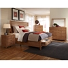 Natural Elements Queen Panel Storage Bed in Soft Driftwood with Off-White Glaze - AW-1000-50PBS