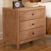 Natural Elements Nightstand in Soft Driftwood with Off-White Glaze - AW-1000-430