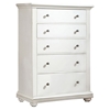 Pathways 5 Drawers Chest in Antique White - AW-5110-150