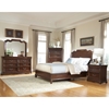Signature King Sleigh Bed in Rich Dark Brown - AW-8000-KSLE