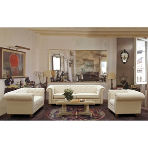 Winston Sofa Set - Beige Linen Fabric 