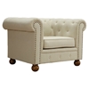Winston Sofa Chair - Beige Linen Fabric - AL-LC10601LINA