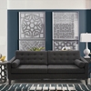 Centennial Sofa - Tufted, Charcoal Chenille Fabric - AL-LCCN3CH
