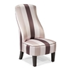 Garbo Striped Satin Fabric Chair - AL-LCGA1ST