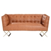 Jasper Modern Sofa Set - Gold Matte, Chestnut - AL-LCJACH-SET