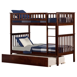 Woodland Twin over Twin Bunk Bed - Urban Trundle Bed 