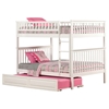 Woodland Full over Full Bunk Bed - Raised Panel Trundle Bed - ATL-AB5653