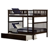 Woodland Full over Full Bunk Bed - Urban Trundle Bed - ATL-AB5655