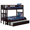 Cascade Twin over Full Bunk Bed - Trundle Bed, Espresso - ATL-AB63231