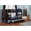 Cascade Twin over Twin Bunk Bed - Trundle Bed, Espresso, Staircase - ATL-AB63631