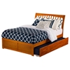 Orleans Full Wood Bed - Flat Panel Foot Board, Urban Trundle Bed - ATL-AR923201