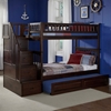 Columbia Twin Over Twin Stairway Bunk w/ Trundle Bed - ATL-AB5563