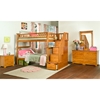 Columbia Caramel Latte Bedroom Set w/ Staircase Bunk Bed - ATL-CCLBSSBB