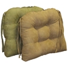 U-Shaped Chair Cushion - Tufted, Ties, Microsuede (Set of 2) - BLZ-916X16US-T-2CH-MS