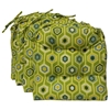U-Shaped Outdoor Chair Cushion - Tufted, Ties, Patterned (Set of 4) - BLZ-916X16US-T-4CH-REO