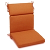 3-Section 19" x 42" Patio Chair Cushion - Ties, Solid Color Fabric - BLZ-919X42-REO-S