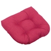 U-Shaped Patio Chair / Rocker Chair Cushion - Solid Color Fabric - BLZ-93182-REO-S