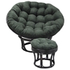 52 Inch Microsuede Tufted Papasan Cushion - BLZ-93302-52-MS